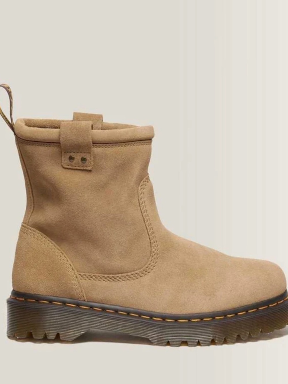 Dr marten’s women’s ANISTONE LO SUEDE BIKER BOOTS